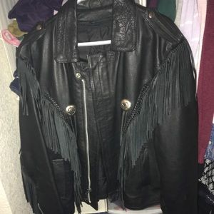 USA Bikers Dream Apparel Leather Bikers Jacket